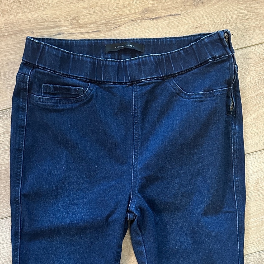 Flying Monkey Navy Flare Jeans - Picture 5 of 8